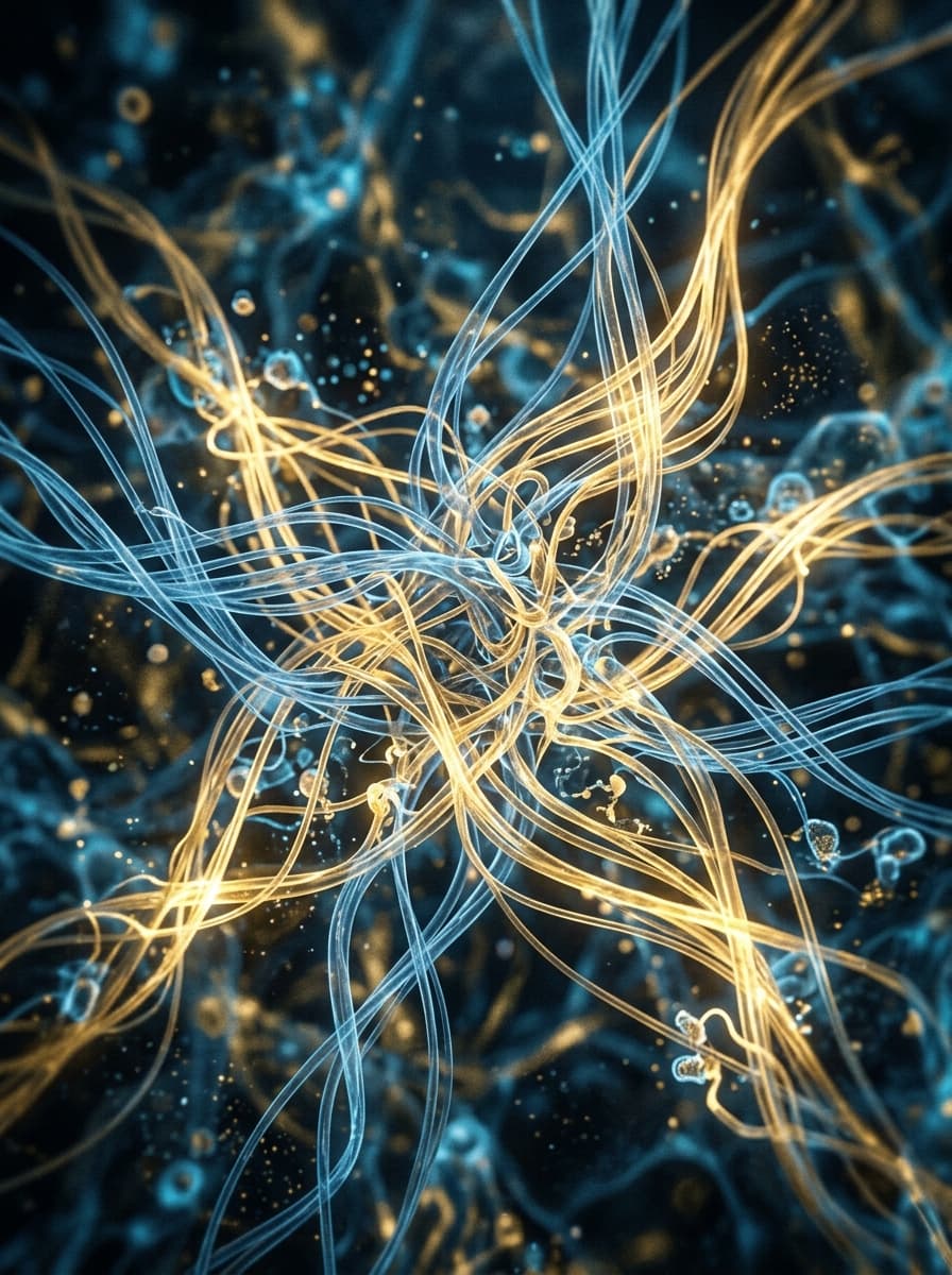 Collagen fibers — regenerative biology visualization