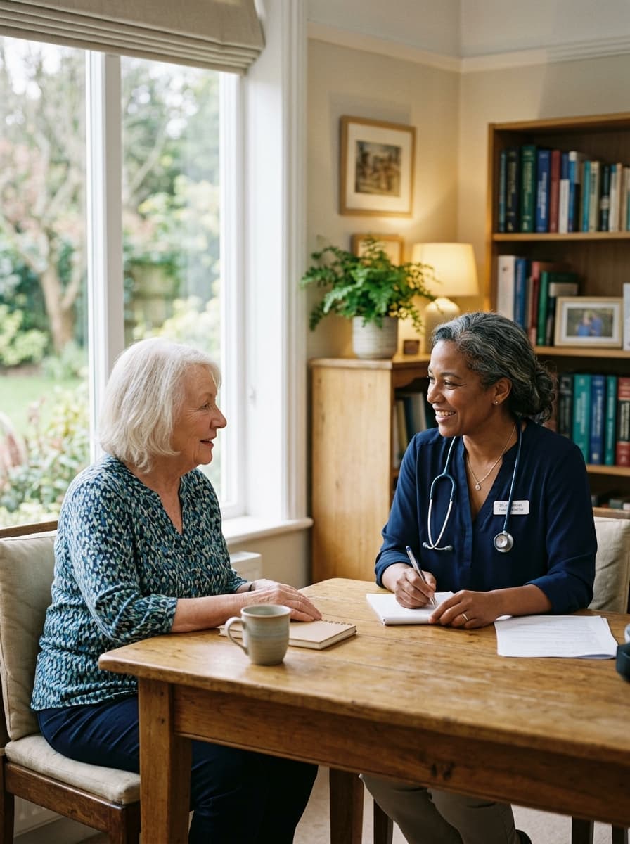 Physician in conversation with a patient